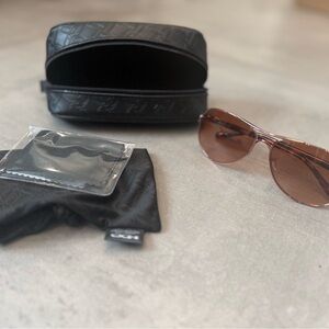 Rose gold frame Oakley Sunglasses with case